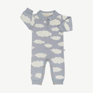Enterizo Tejido de Bebé 'Nubes' Gray