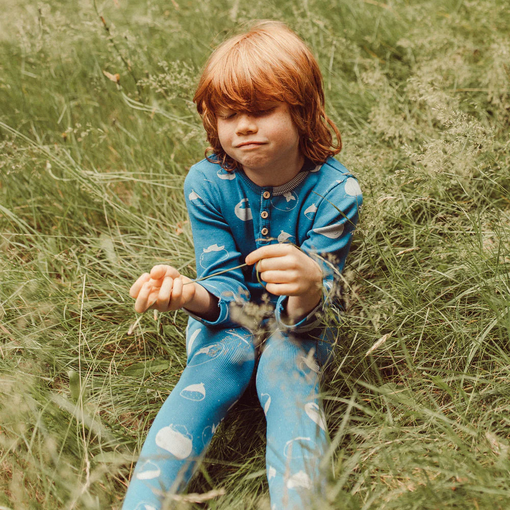 Leggins de Rib ‘Fruitful Patience' (Frutos) Dark Blue - Imagen 3