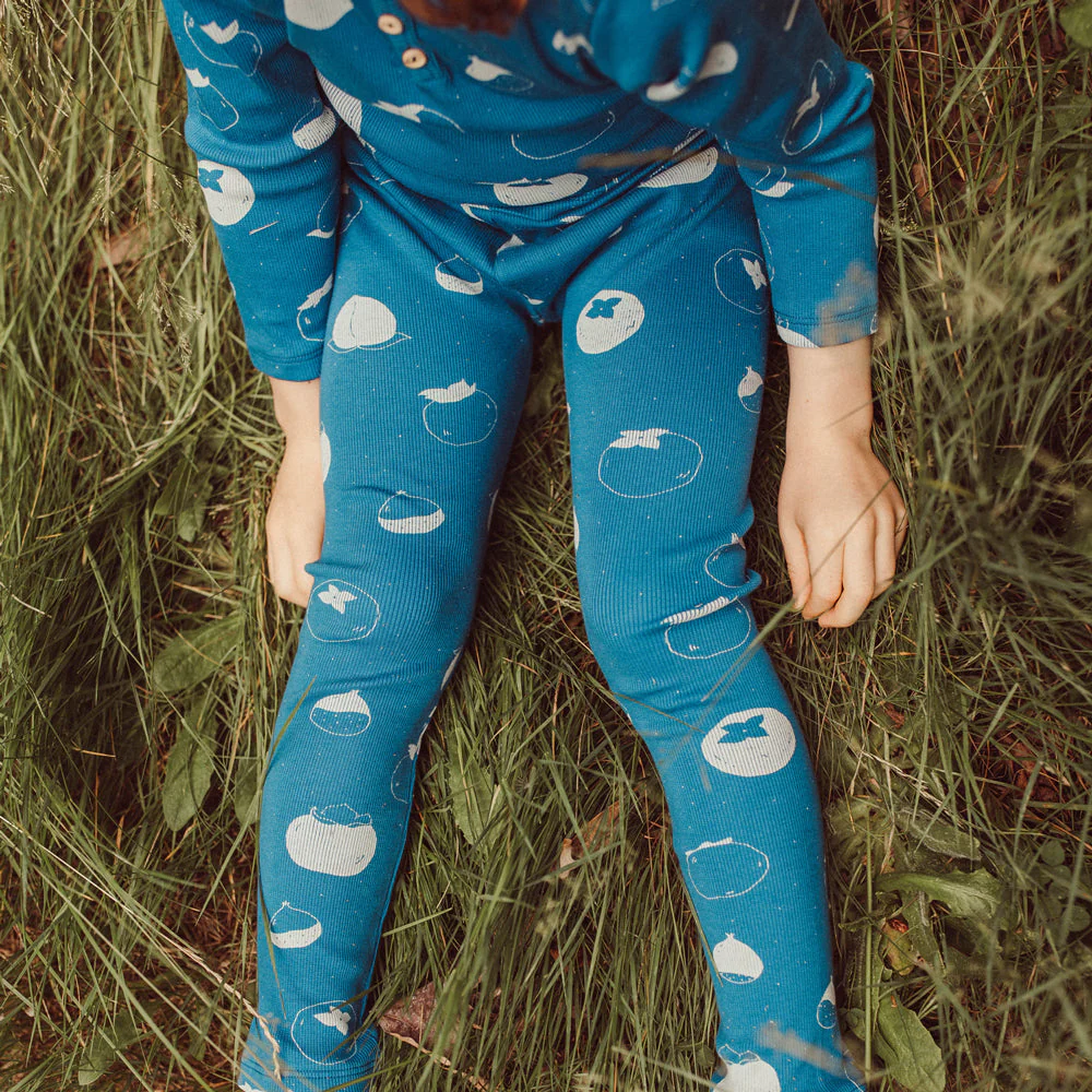 Leggins de Rib ‘Fruitful Patience' (Frutos) Dark Blue - Imagen 4