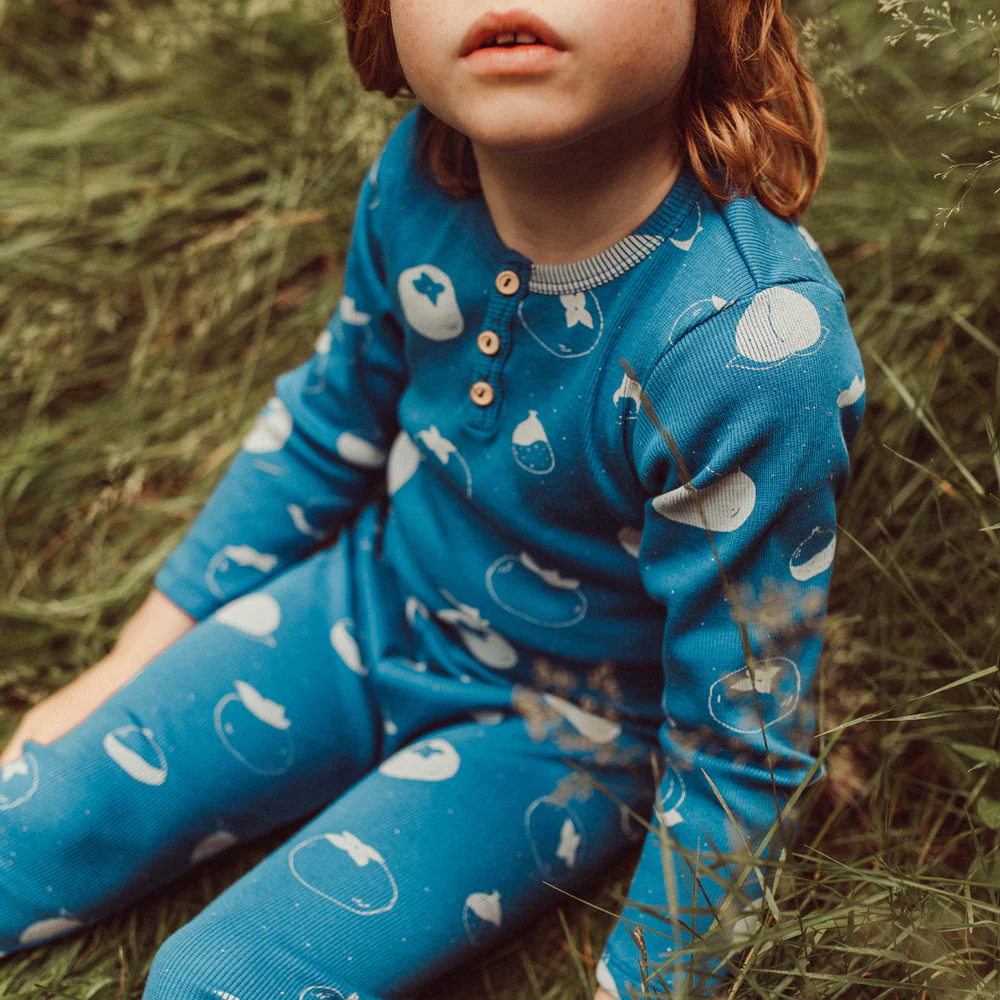 Leggins de Rib ‘Fruitful Patience' (Frutos) Dark Blue - Imagen 5