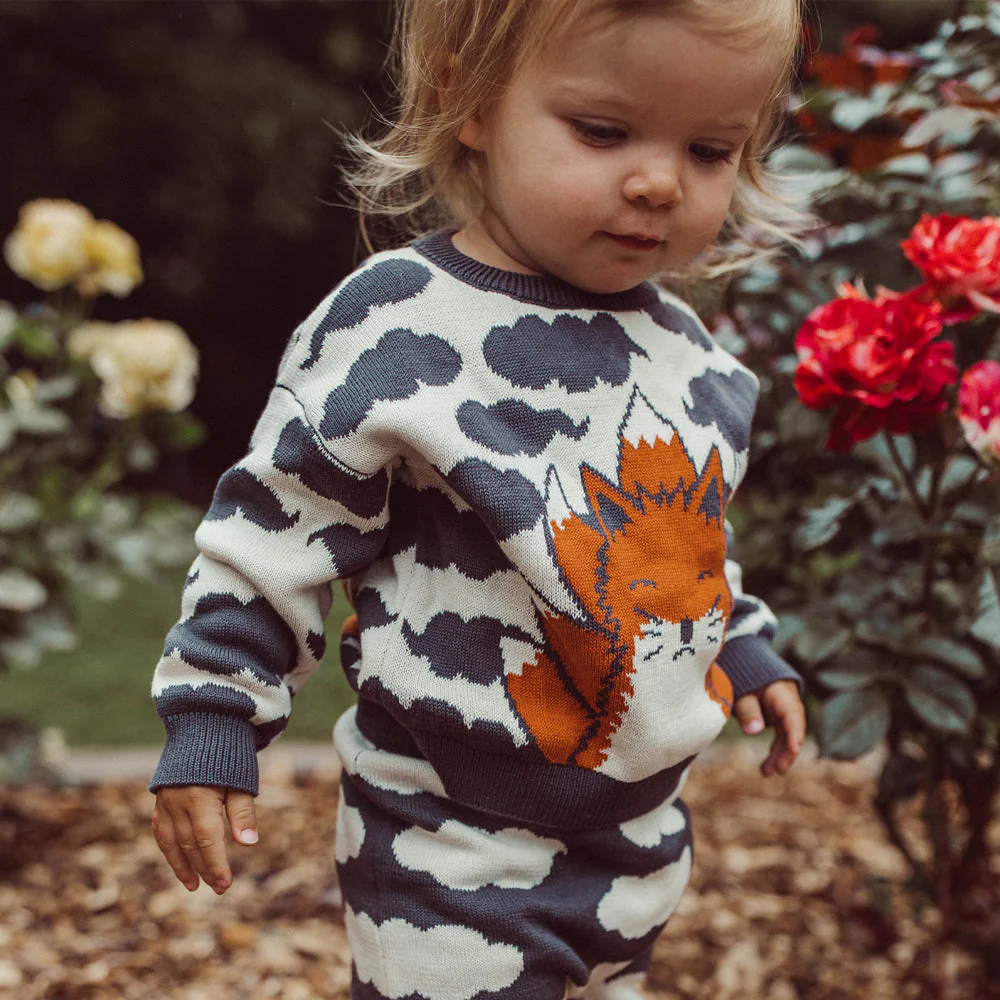 Pantalón Tejido de Bebé 'Nubes' Beluga - Imagen 4