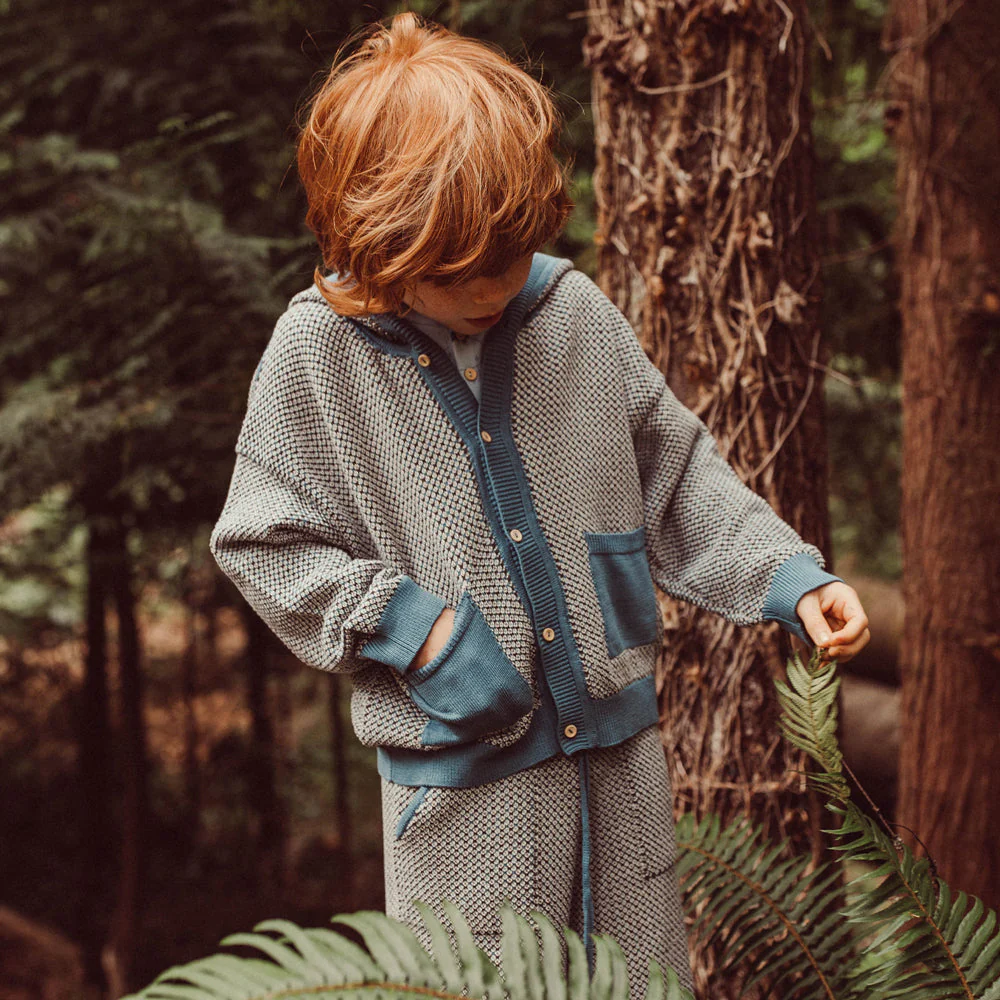 Cardigan Tejido con Capucha ‘Multi' Blue Mirage - Imagen 4