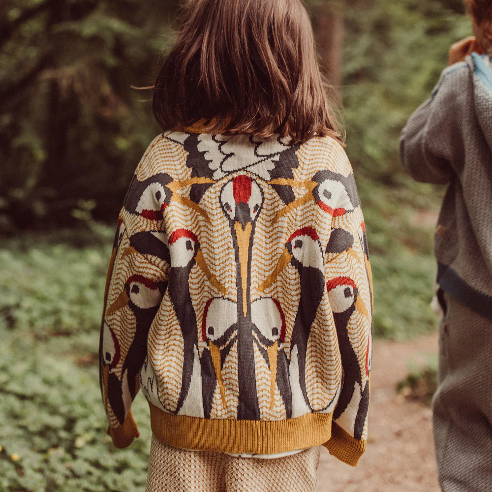 Cárdigan Tejido Grulla 'Tsuru' - Imagen 4