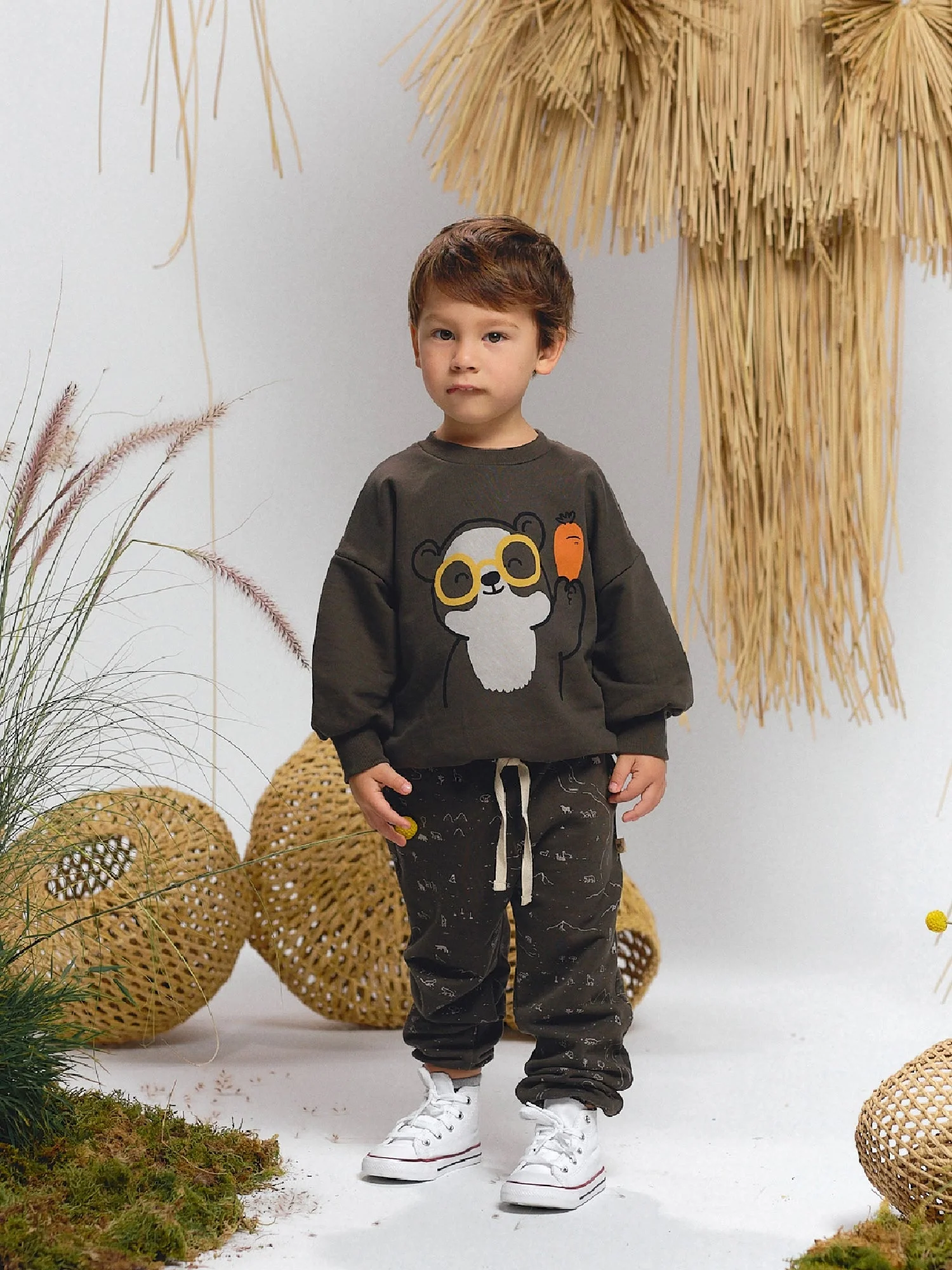 Polera - Bear face - Beluga