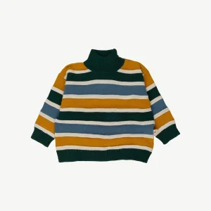 Suéter Oversized Tejido - Horizontal Lines - Green-Multi