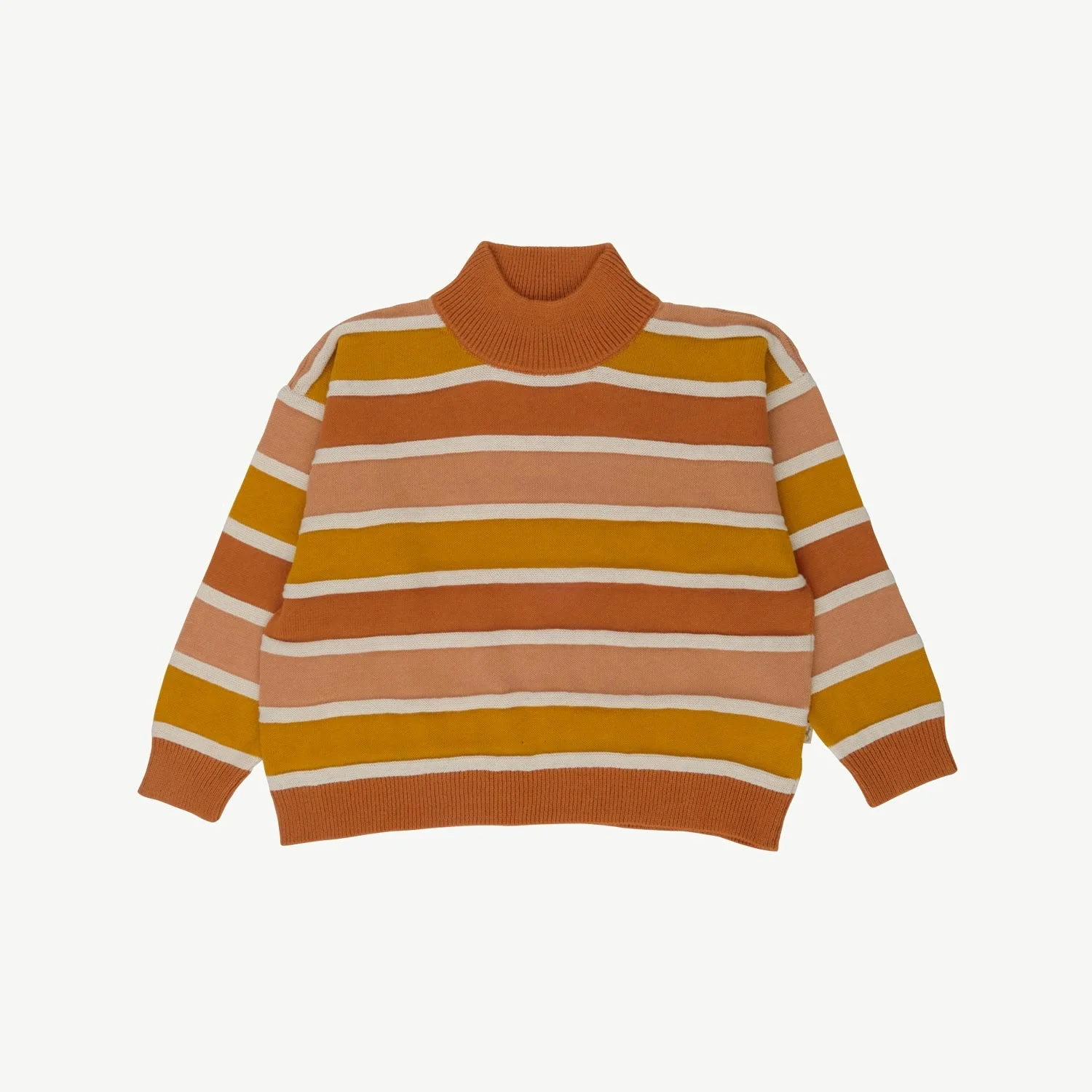 Suéter Oversized Tejido - Horizontal Lines - Cashew-Multi - Imagen 3