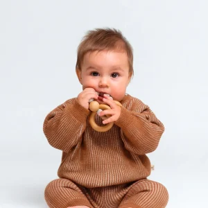 Suéter Tejido - Rib - Two-Tone Cashew