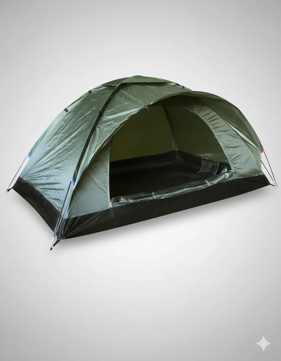 Tienda de campaña Ranger Verde Oliva para 2 Personas – Ligera y Resistente