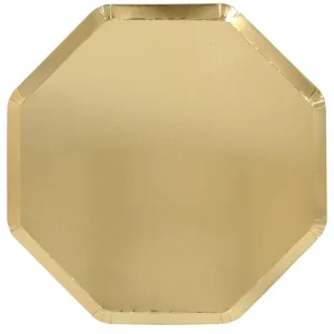 Platos oro grandes - set de 8