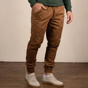 Jogger Tejido Plano Color Tabaco Ref. 135021225