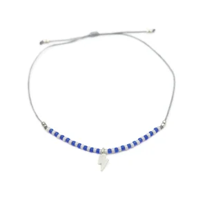 Pulsera Dije Rayo Y Mostacillas