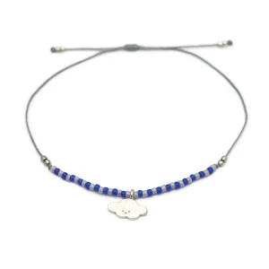 Pulsera Dije Nube Y Mostacillas