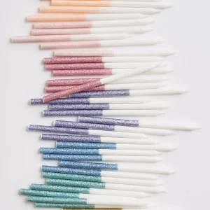 Velas glitter multicolor