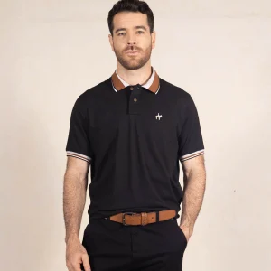 Polo Contraste Color Negro Ref. 130030925
