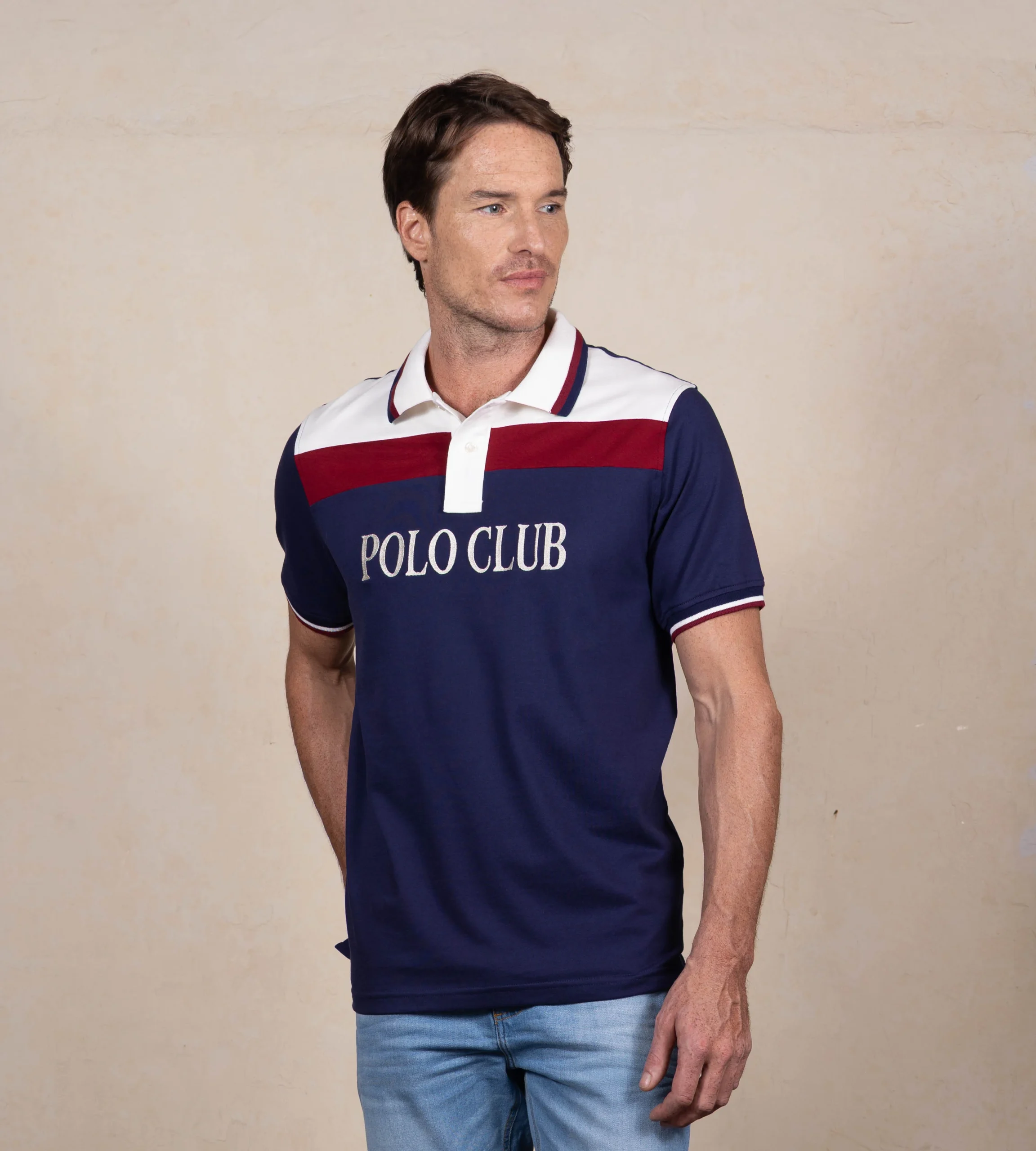 Polo Bloques Color Azul Oscuro Ref. 129021125