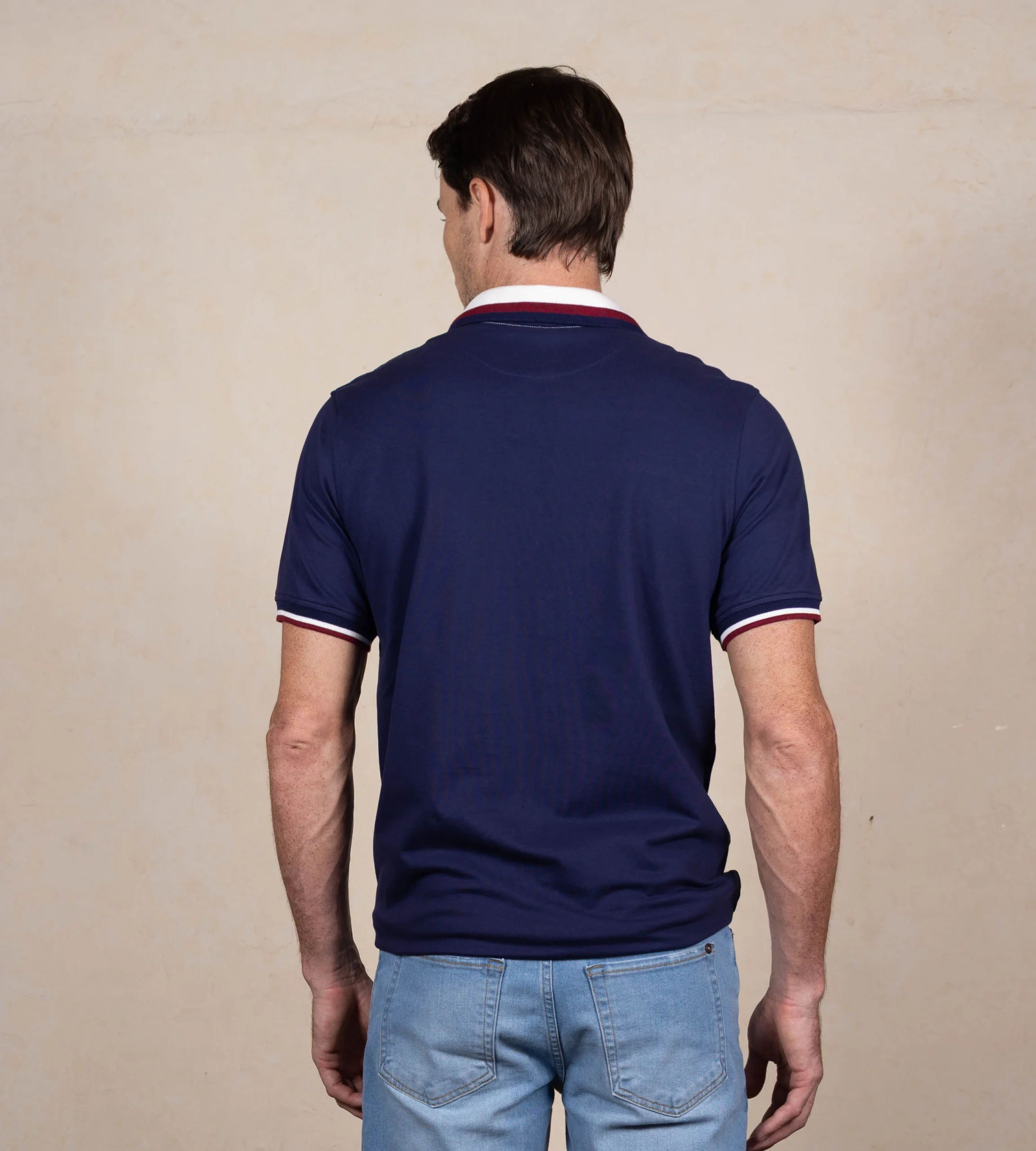 Polo Bloques Color Azul Oscuro Ref. 129021125 - Imagen 3