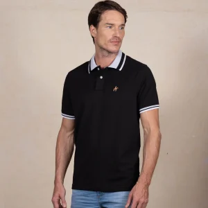 Polo Contraste Color Negro Ref. 130131125