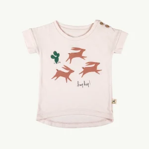 Polo espalda larga 'hop hop' blush