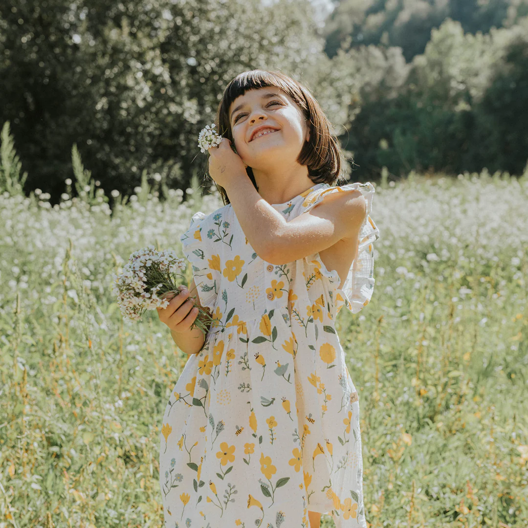 Vestido 'spring blossom' ivory - Imagen 3