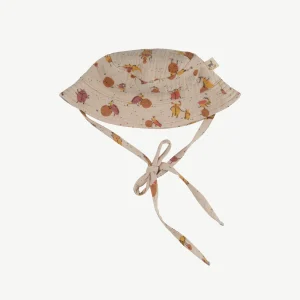 Gorro de muselina 'juggling beetles' white sand