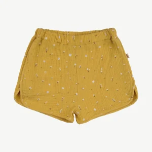 Shorts de Muselina 'dusty bloom' amber yellow