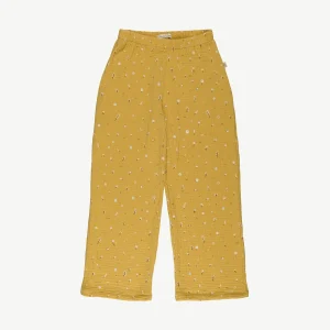 Pantalón de Muselina 'dusty bloom' amber yellow