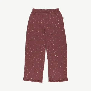Pantalón de Muselina 'dusty bloom' light mahogany
