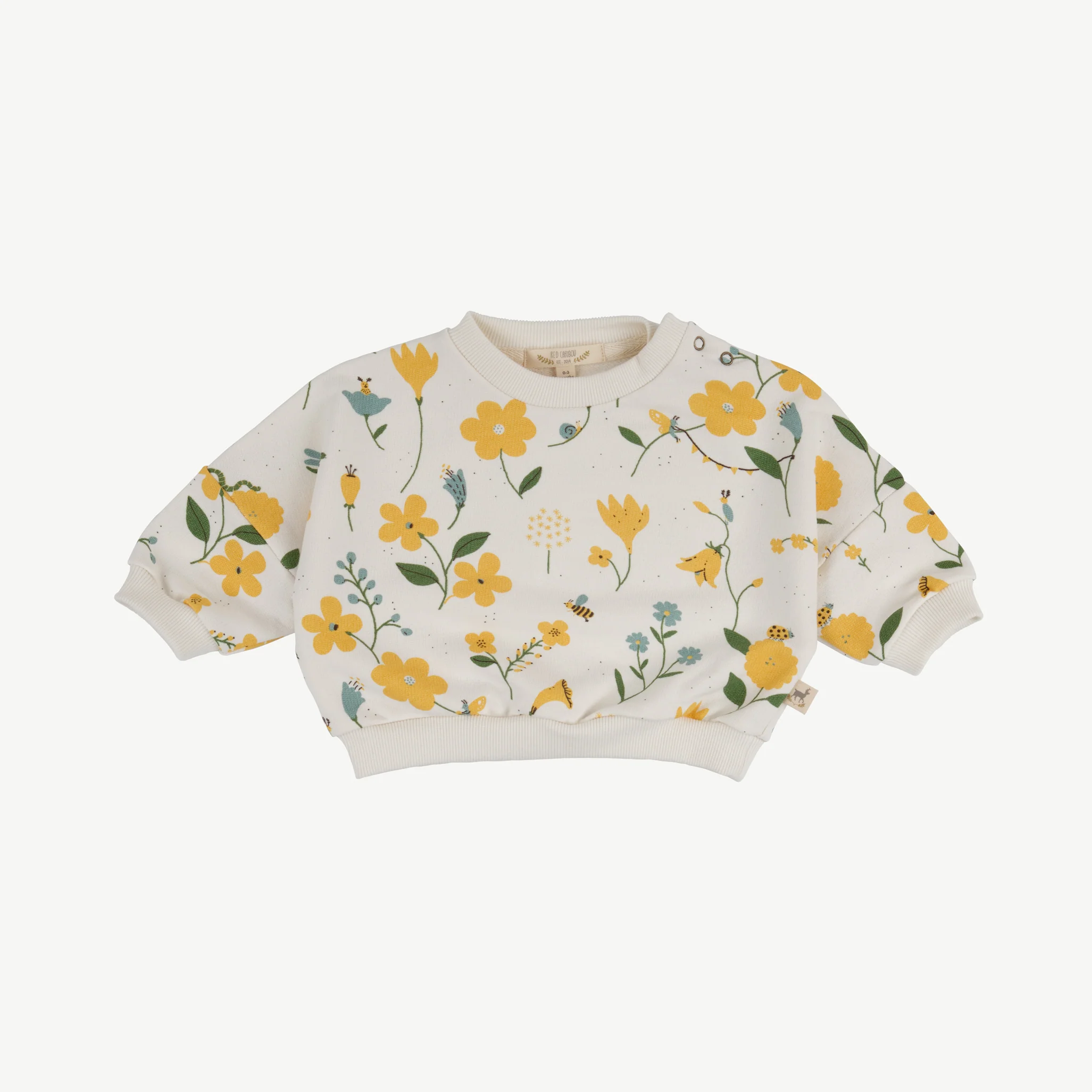 Sudadera 'spring blossom' whisper white