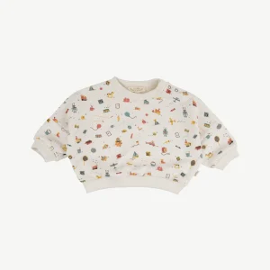 Sudadera 'bygone toys' whisper white