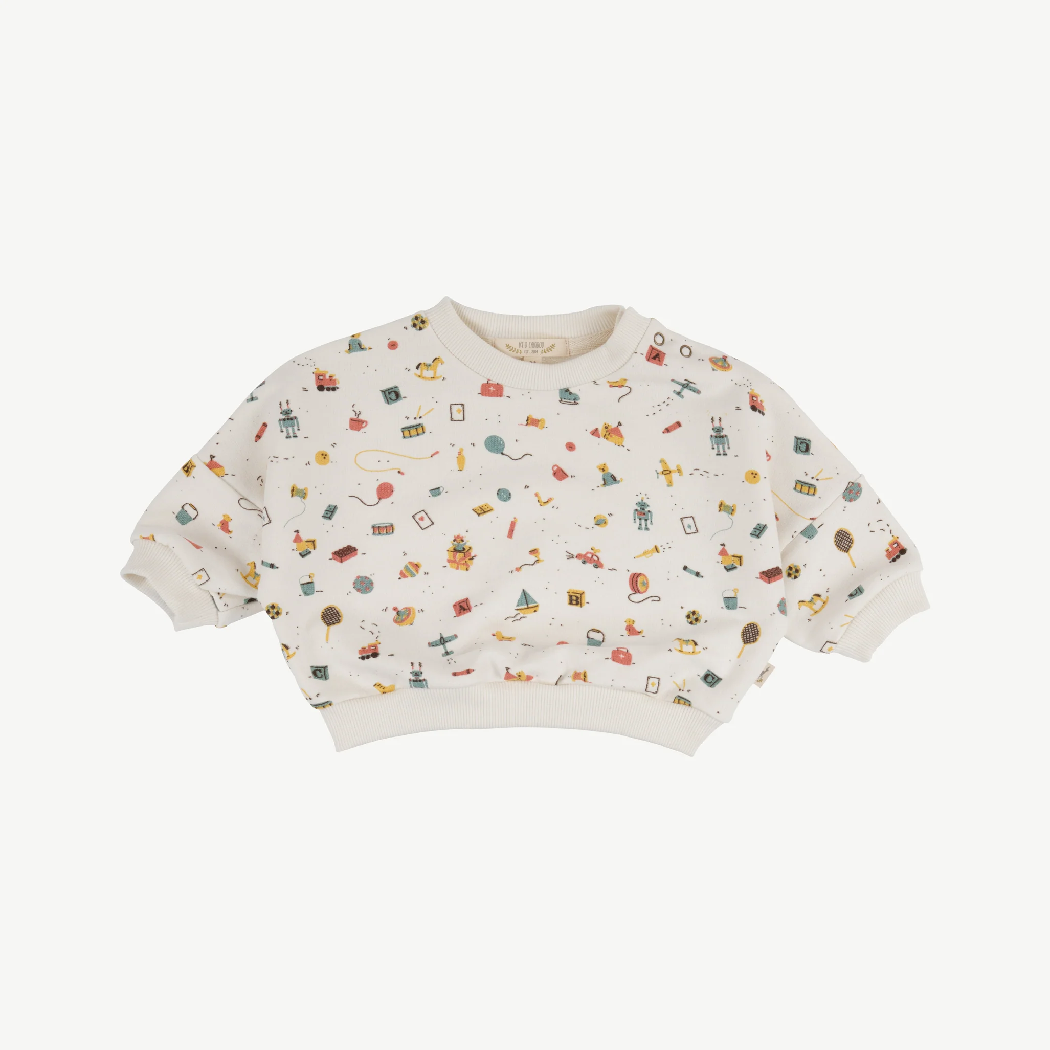 Sudadera 'bygone toys' whisper white