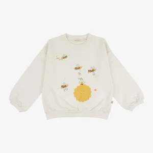 Sudadera 'beeing around' whisper white
