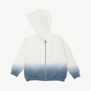 Polera con capucha 'plain-dip dye' china blue