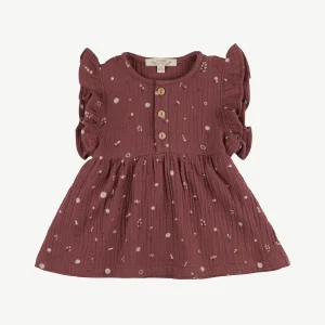 Vestido 'dusty bloom' light mahogany