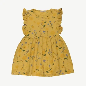 Vestido 'dusty bloom' amber yellow