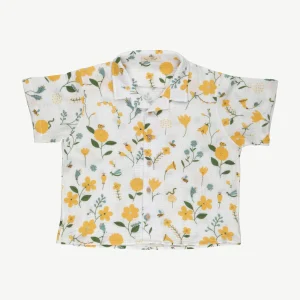 Camisa 'spring blossom' ivory