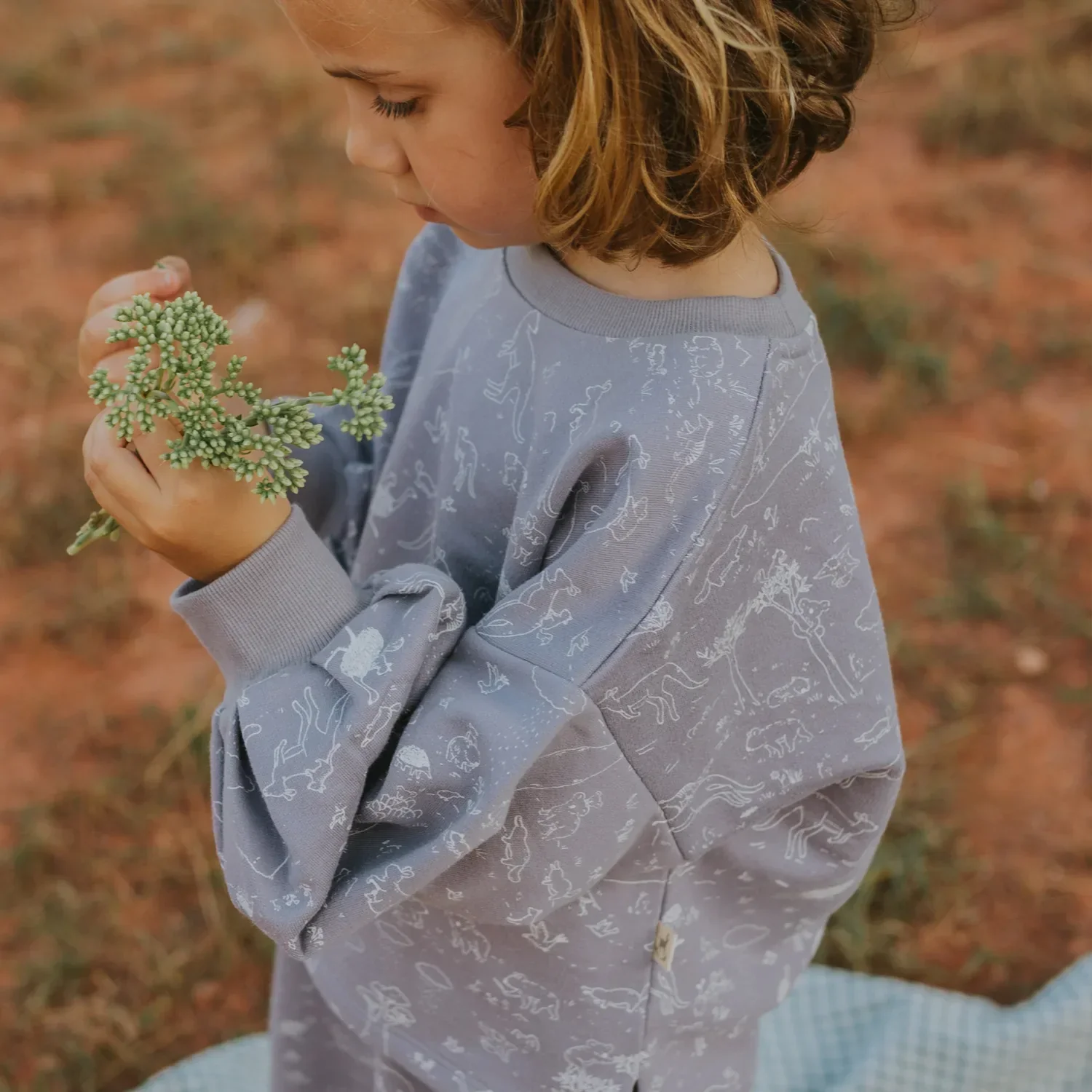 Polera con Mangas Globo Gris Lavanda - Historia - Imagen 4