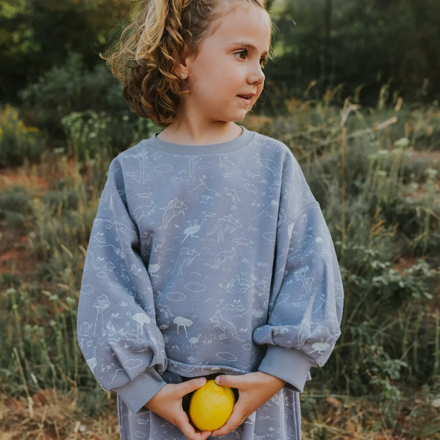 Polera con Mangas Globo Gris Lavanda - Historia - Imagen 6