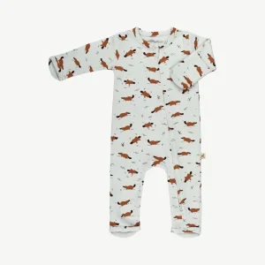 Pijama de una Pieza con Cierre de Bebé Celeste claro - Ornitorrincos