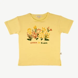 Polo Manga Corta Amarillo Claro - Flores Silvestres
