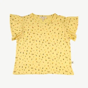 Polo Manga con Bobos Amarillo Claro - Flores Silvestres