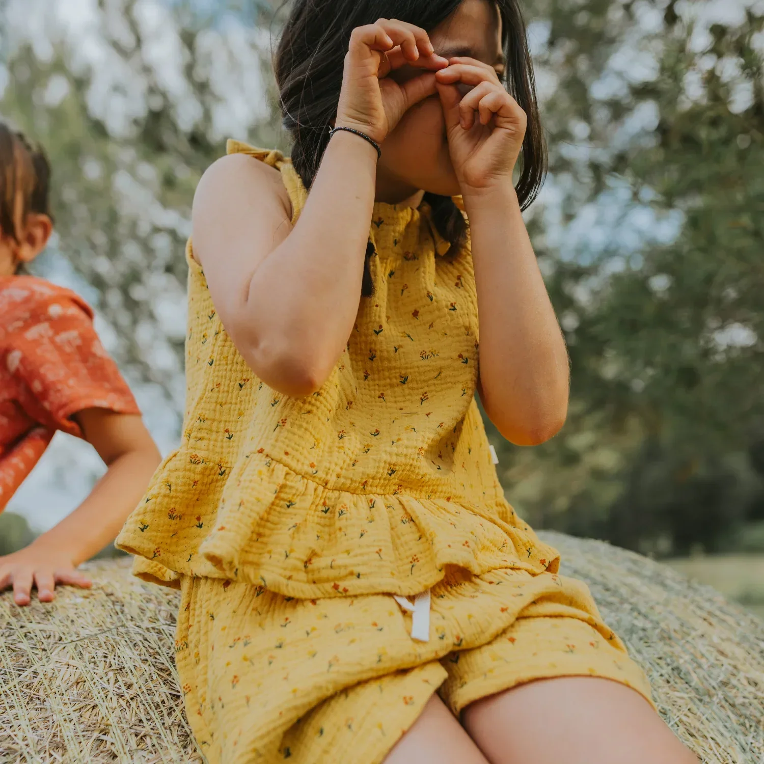 Blusa de Tirantes Mostaza - Flores Silvestres - Imagen 5