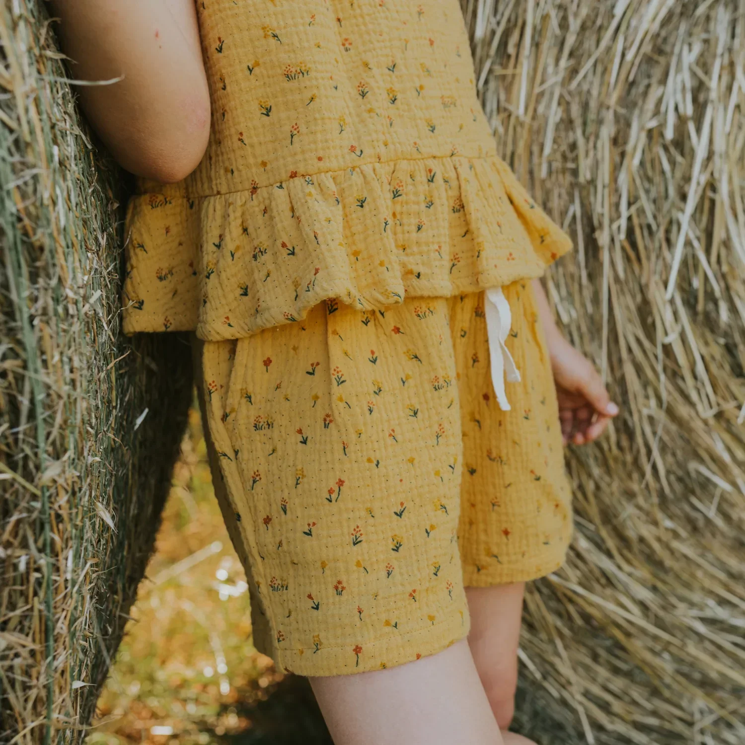 Blusa de Tirantes Mostaza - Flores Silvestres - Imagen 6