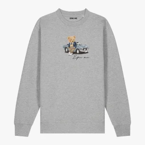 Sudadera Sin Capucha Gris Teddy