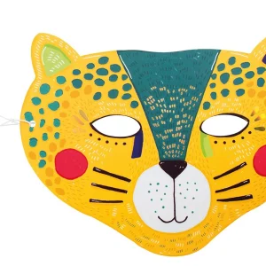 Máscaras  animales Broc and Roll - tonos azules, naranja