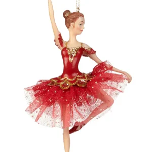 Adorno navideño - Bailarina tul burdeos