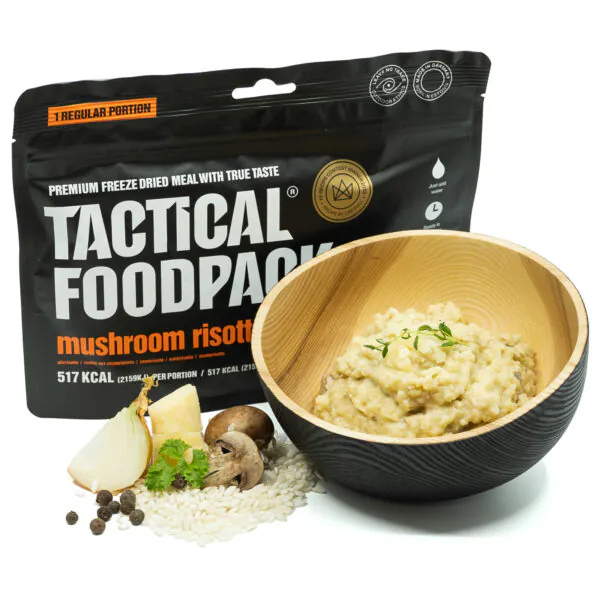 Mushroom Risotto Liofilizado GRANDE | Risotto de Champiñones Tactical Foodpack para Outdoor - Imagen 3