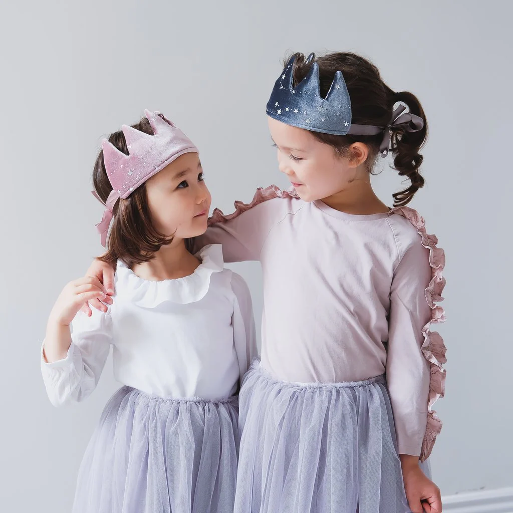 Corona de terciopelo Mystical - rosa - Imagen 4