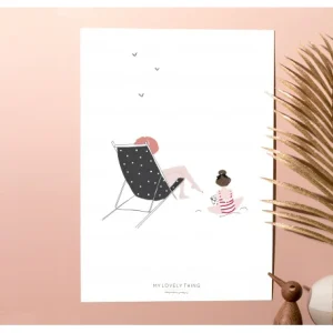 Lámina - playa niña