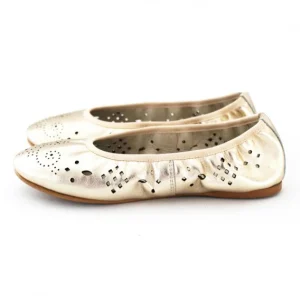 Bailarinas Ava - napa metalizada oro