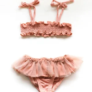 Bikini lycra y tul - rosa maquillaje